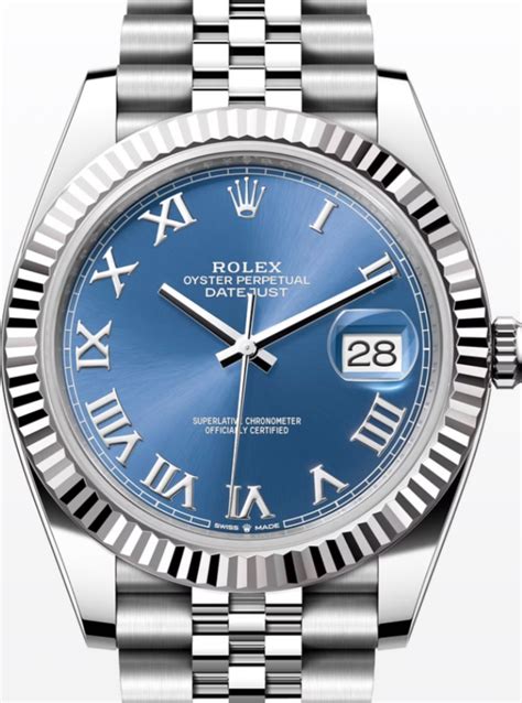 rolex day date azzurro|rolex datejust 41.